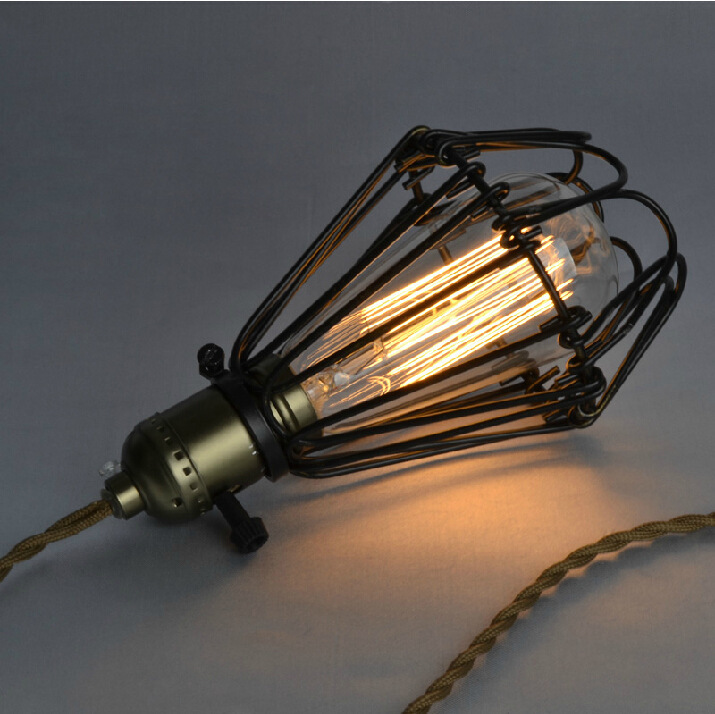 black vintage american style edison pendant light e27 110v/220v vintae bulbs bar decoration pendant lamp