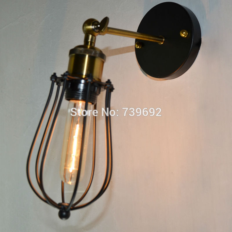 brand new single mini grapefruit lampshade metal wall lamps with plated copper lamp cover and adjustable switch for dinning room