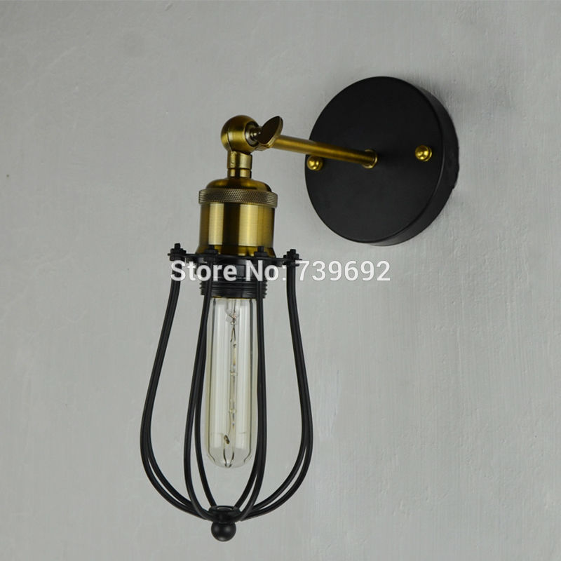 brand new single mini grapefruit lampshade metal wall lamps with plated copper lamp cover and adjustable switch for dinning room