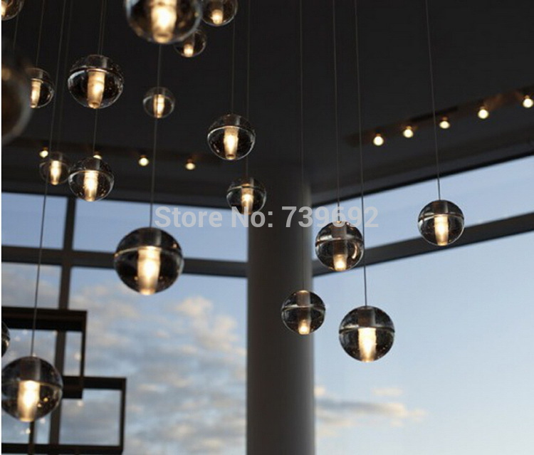 crystal pendant lights ball meteor shower fixtures 10cm crystal balls lamp home deco lighting guaranteed