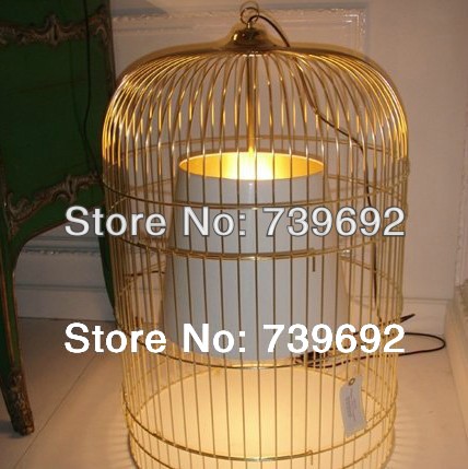 dia.40*h64 cm modern brief large nobility pendant light wrought iron bird cage pendant light pendant light restaurant lamp