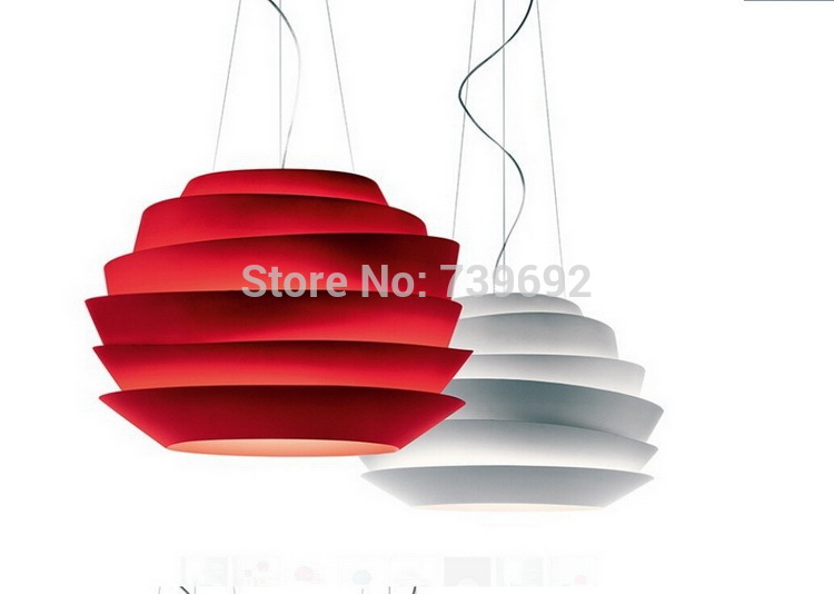 diameter 43cm new modern simple pendant lights foscarini le soleil red rose suspension pendant lamp e27 led bulb