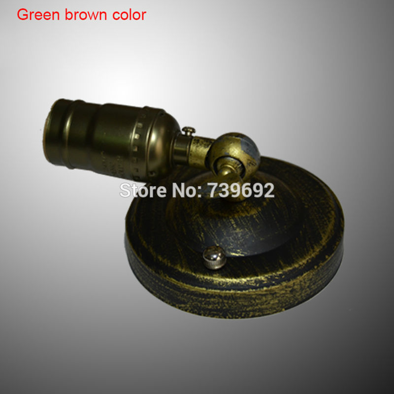 e27/e26 edison wall mount vintage retro antique screw light lamp socket holder witht knob switch ac110-250v