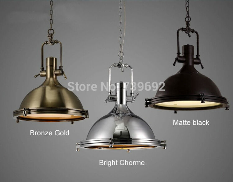 industrial vintage loft heavy metal chain pendant lamp american vintage rural style wrought iron pendant lights with chain