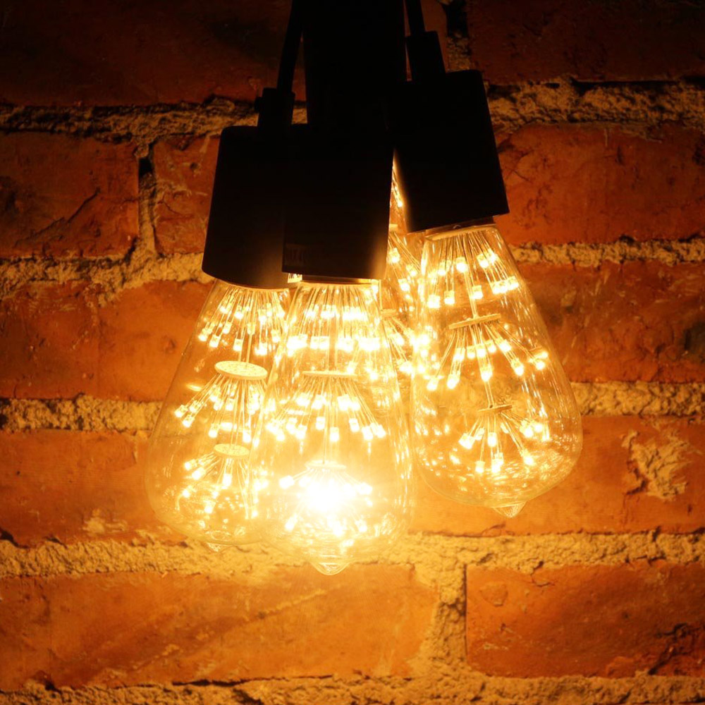 led edison bulb retro bombillas led e27 vintage led filament energy saving lamp 3w 220v st64 for decor home lighting