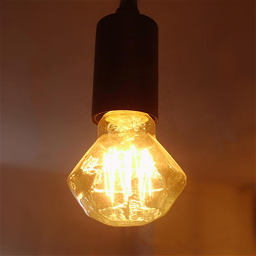 loft american vintage pendant lights antique copper/brass e27 single pendant lamps with braided wire ac110/220v edison bulbs