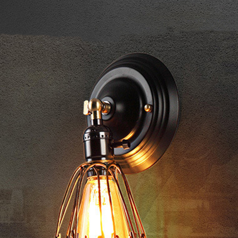 loft industrial cages small droplight of restoring ancient ways of creative personality restaurant bar corridor lamp wl-08