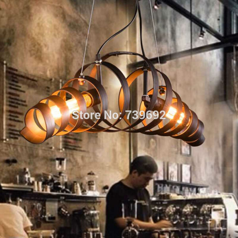 loft retro vintage pendant lights industrial lustres pendant lamps bar cafe restaurant suspension luminaire home lighting 2*e27