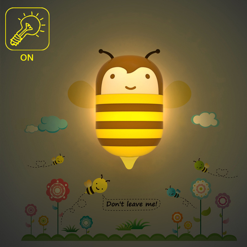 night lights 2014 new bee ladybug led night light lamps for children gift diy light control baby toy !