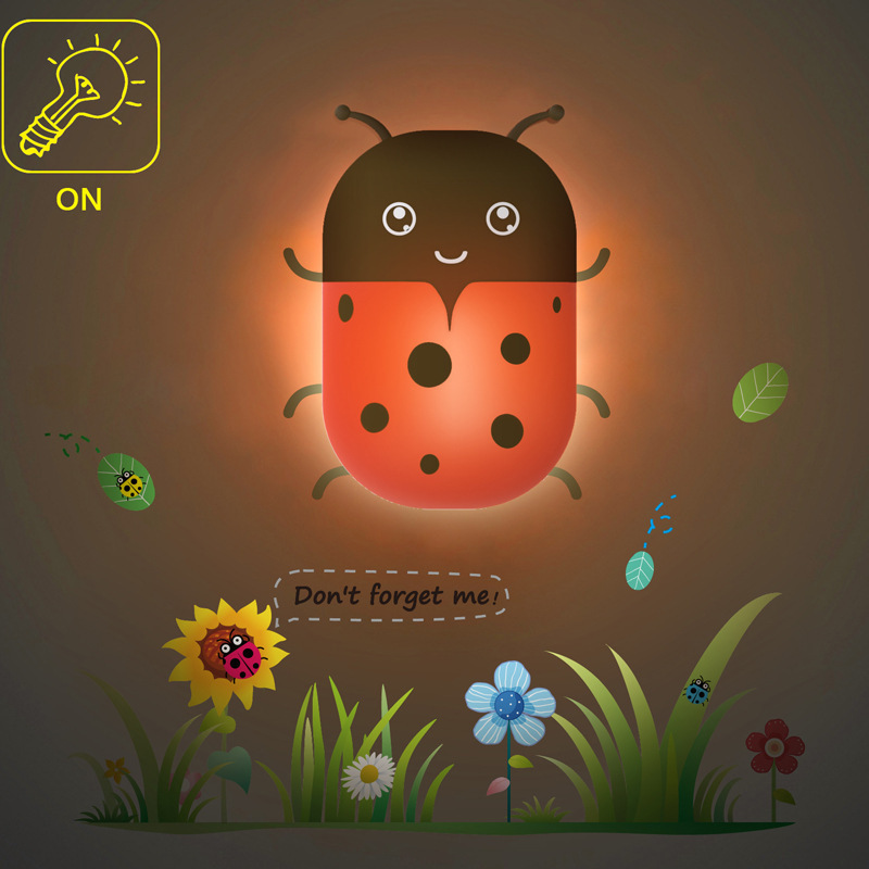 night lights 2014 new bee ladybug led night light lamps for children gift diy light control baby toy !