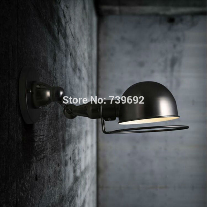 nordic wrought iron adjustable wall lamp,corridor balcony lamp coffee bar decorate iron wall lamp 1*e27