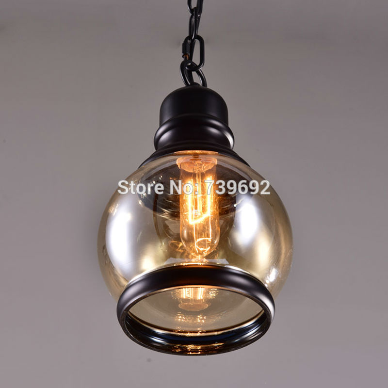 novelty plated amber glass creative handed amber pendant lamp for dining room restaurant hanging lights dia 12/16cm 90-265v
