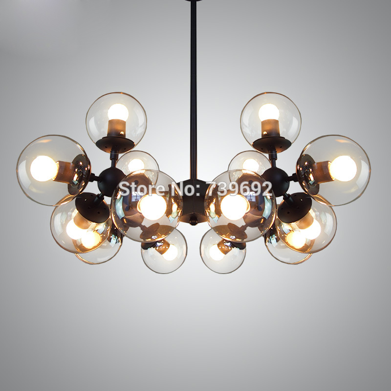 plated silver,gold,copper color void suspension light coffee shop modern north europe glass pendant lights