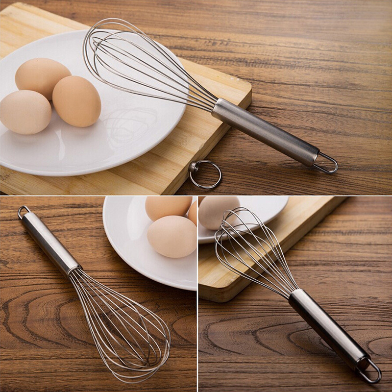 spiral whisk stainless steel kitchen mixer balloon egg beater tool utensils - Click Image to Close