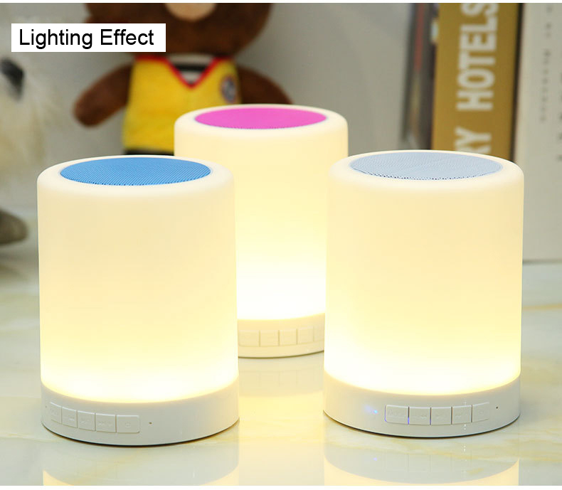 touch smart led lamp with bluetooth speaker touch lamp table lamp night light speaker lamp rechargeable desk light