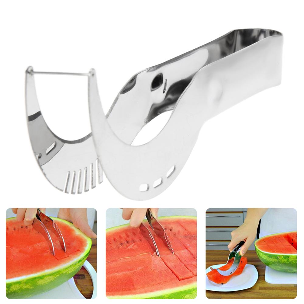 watermelon slicer corer stainless steel fruit peeler faster melon cutter-useful & smart kitchen gadget