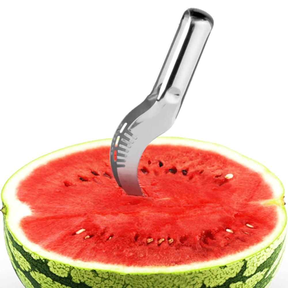 watermelon slicer corer stainless steel fruit peeler faster melon cutter-useful & smart kitchen gadget