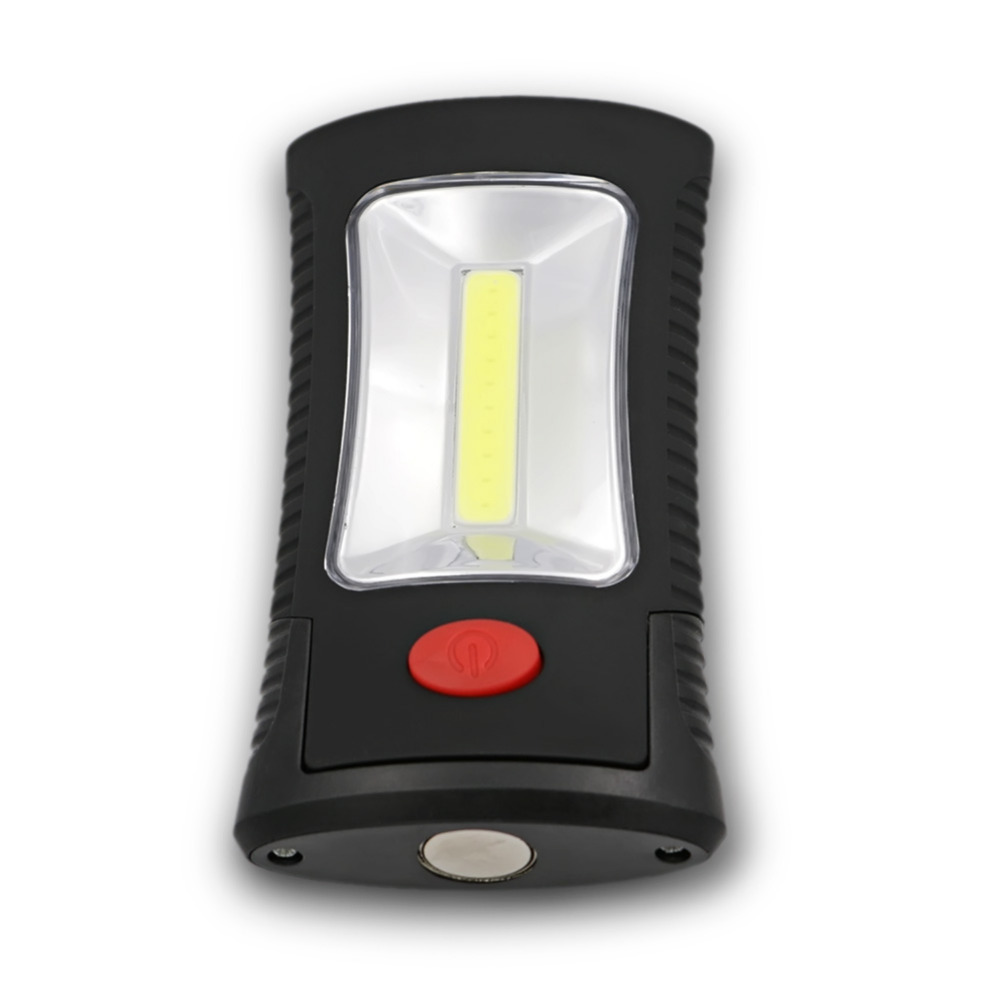 2-mode cob led flashlight magnetic working folding hook light lamp torch linternas lanterna lamp use 3x aaa battery