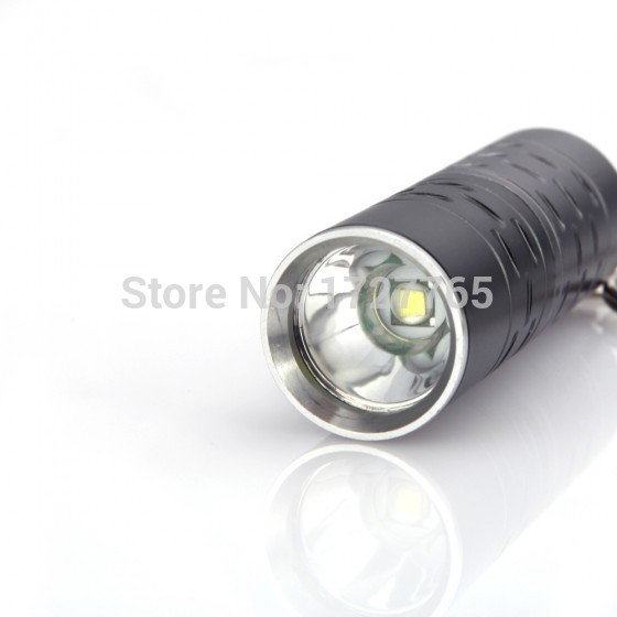 2000 lm mini torchlight led flashlight for camp light weight high power flashlight 3 switch modes with a key ring