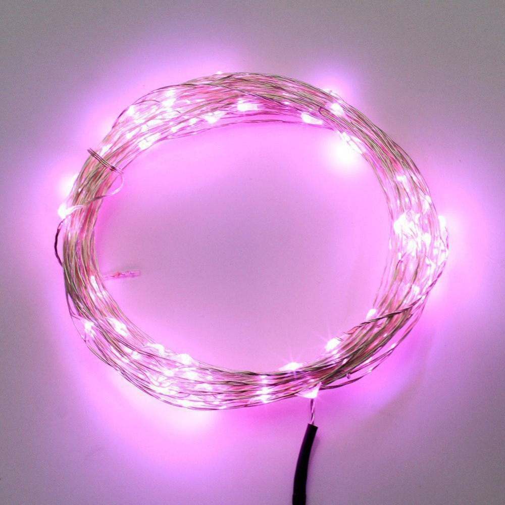 50 led string strip light waterproof copper wire string lights warm white colorful for outdoor christmas party