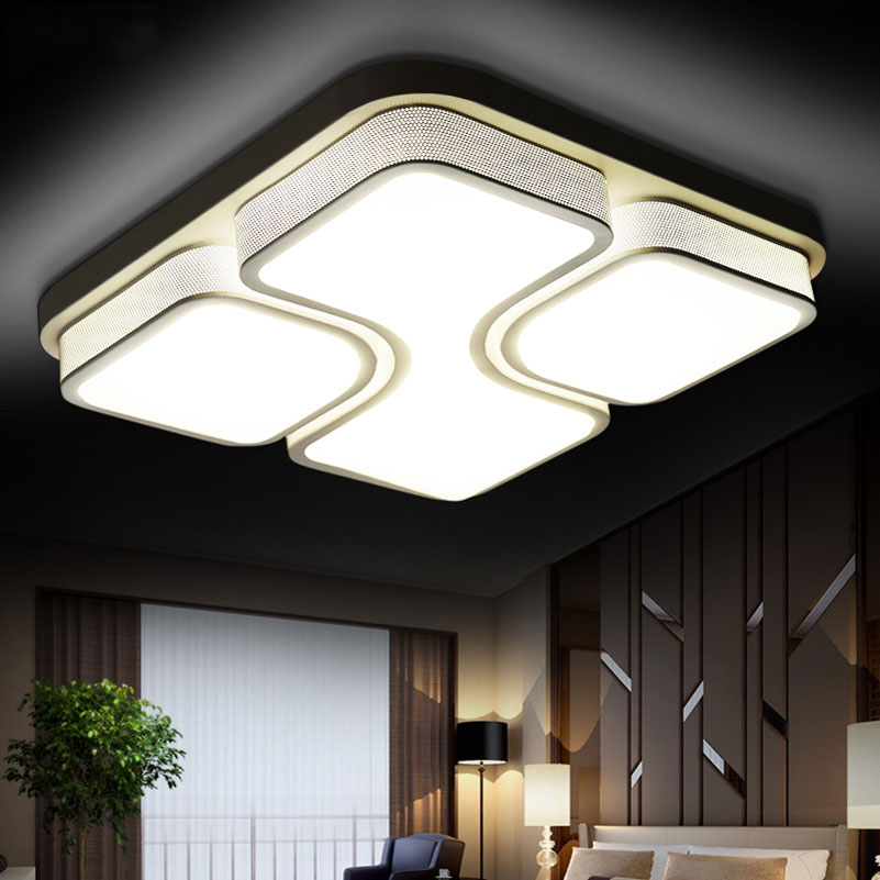 530mm 36w atmosphere romantic creative big square led ceiling light,dimming lamp,living room bedroom hall modern lighting
