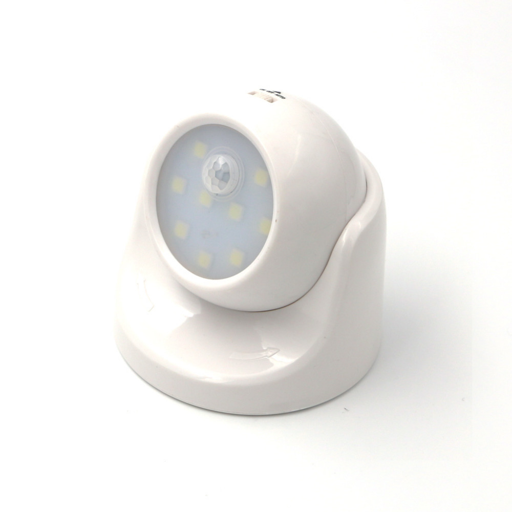 9 led night light for children with motion sensor sleeping light kids bed night lamp 360 rotation pir ir infrared detector
