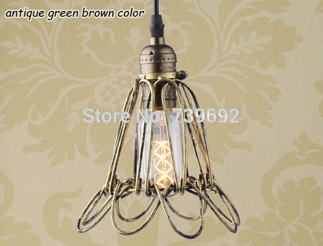 black cable unique american style edison pendant light,vintae bird cage decoration pendant lamp e27/e26 110v/220v 2 color