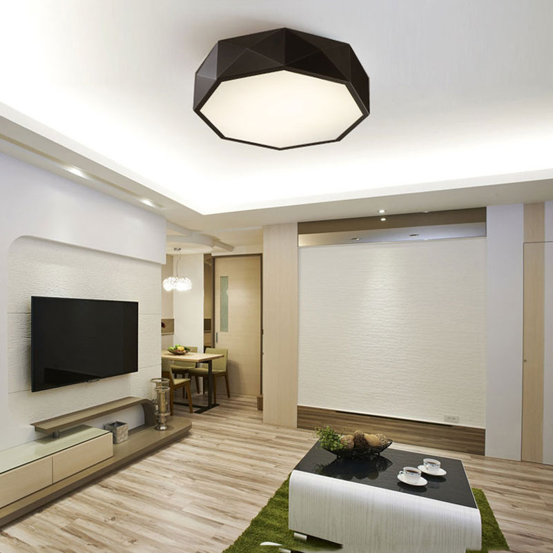 creative geometric led ceiling light,420mm 24w dimming led dome lamp,bedroom livingroom foyer light personalitychild room lamp
