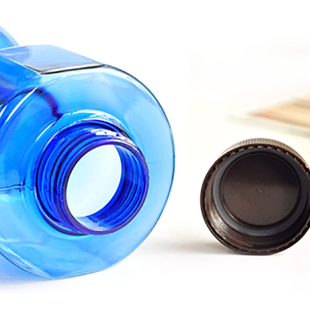 creative personalized 550ml dumbbell fitness equipment seal leak proof plastic cup fruit juice bottle sport water bottle