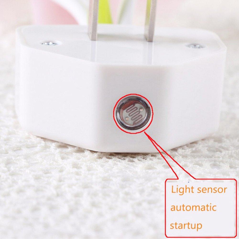 eu us plug for choose romantic colorful led mushroom night light bed lamp home illumination light sensor automatic startup