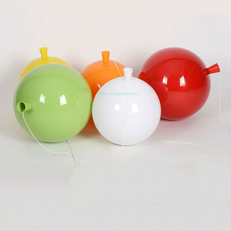 fashion balloon shape ceiling light, lovely colorful bady bedroom lamp, dining room foyer lamp rope switch lamparas