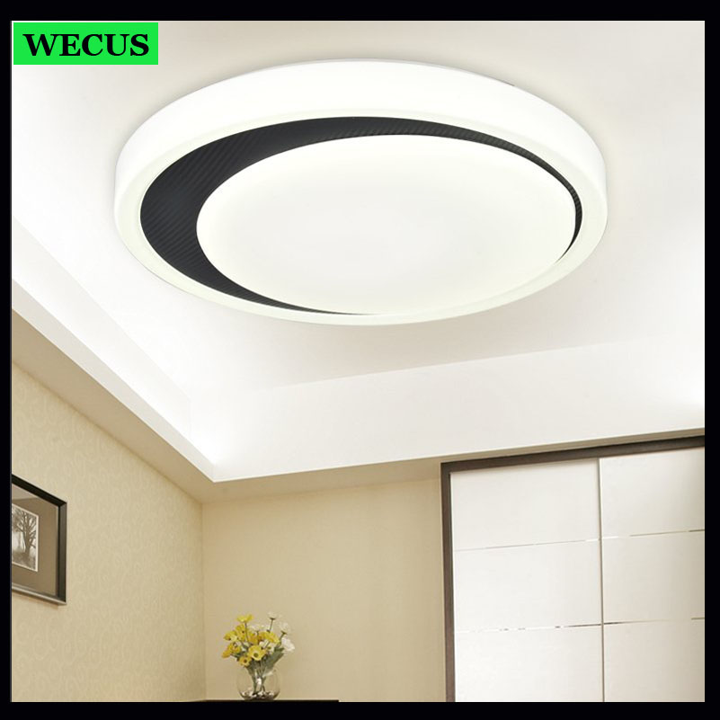 fashion d350mm acrylic lampshade ceiling lamps 85-265v 18w led foyer ceiling light bedroom balcony entrance lamp