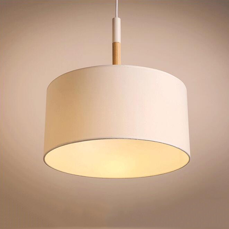 fashion nordic personality pendant light, sitting dinning room fabric wood hanging lamp, bar el decoration suspend lights