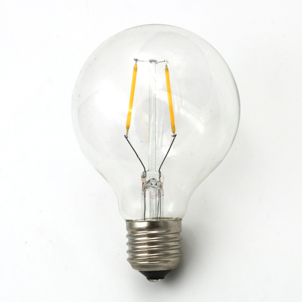 g80 2w 4w 6w dimmable led edison filament light bulb 2500k e27 110/220v 360 degree energy saving replace incandescent bulb