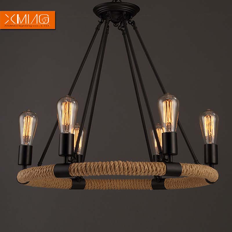 hemp rope pendant lights vintage loft light fixtures for kitchen lamp 8 lamp holder with e14 for kitchen lamp