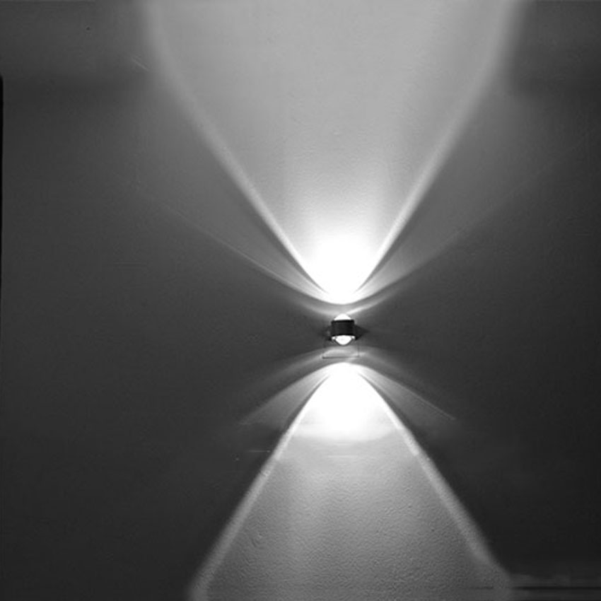 indoor 2w led wall lights wall mounted crystal convex lens ac85-265v silver bedroom lamps,home / ktv / bar indoor bathroom light