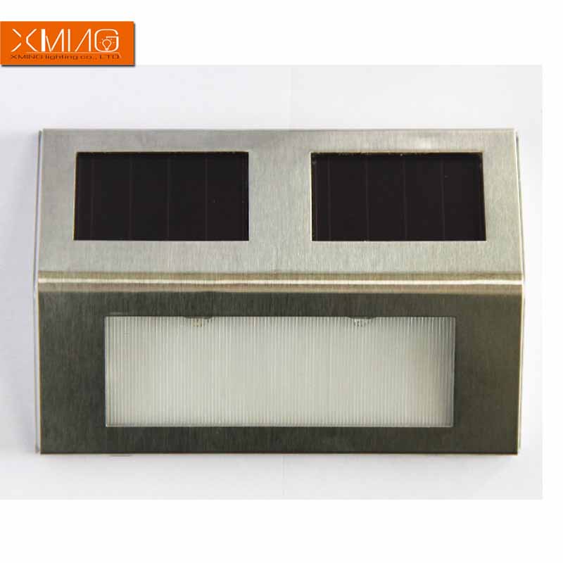 led solar power lighting for outdoor pathway wall light waterproof stainless steel of body material