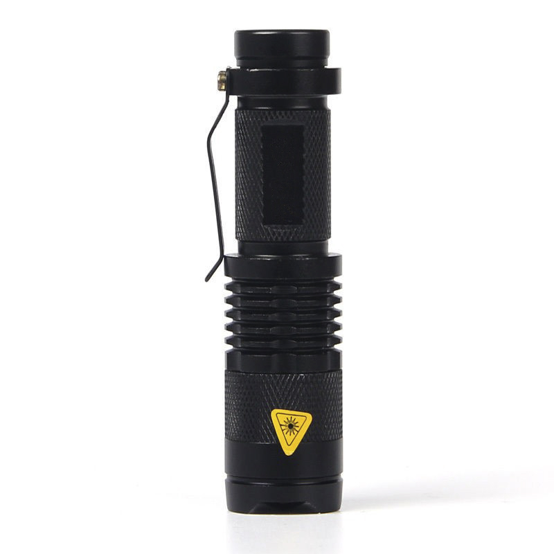 mini penlight 2000lm waterproof led flashlight torch 3 modes zoomable adjustable focus lantern portable light use aa 14500