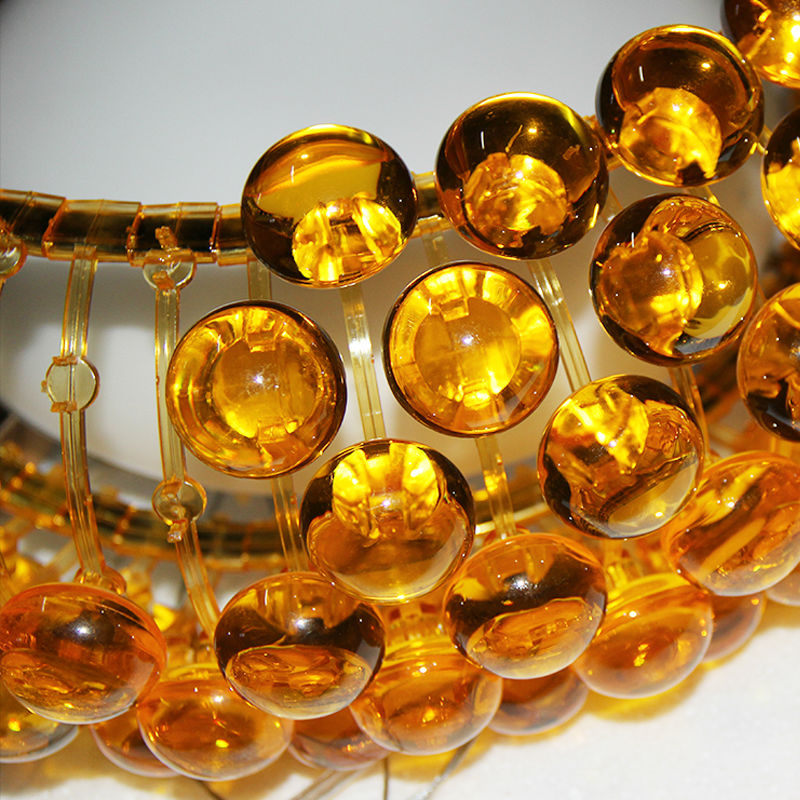 modern acrylic beads foscarini caboche ceiling lights acrylic ball lamp shades clear golden ceiling lamp for living room