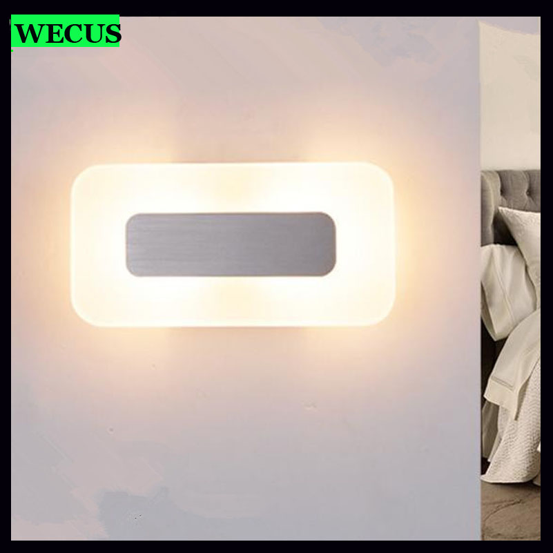 modern brief led wall light, bedside wall inconce, background living room toilet balcony stair ladder lamp acrylic wall lamps 6w