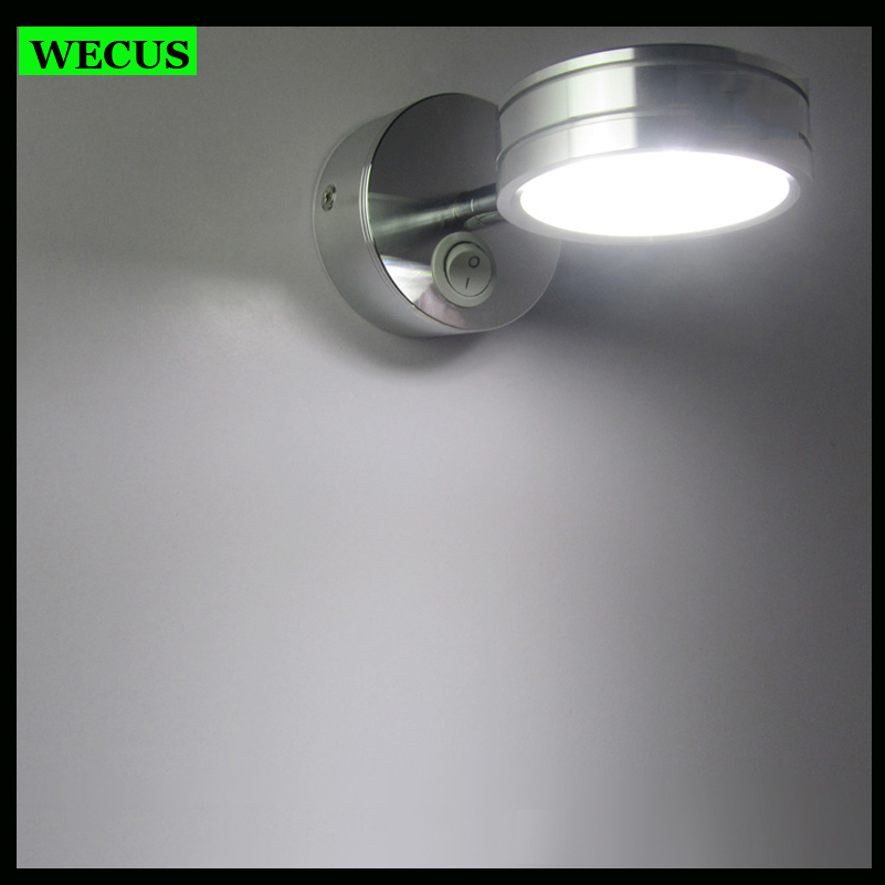 modern fashion led wall lamps ac85-265v 5w bedroom bedside living room balcony stair backgroud wall lights aluminum sconce lamp