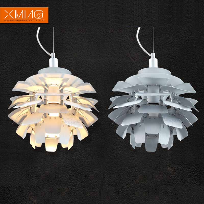 modern led pendant lights aluminum material g9 led base with white silver red color for dining room design lamp pendant lights