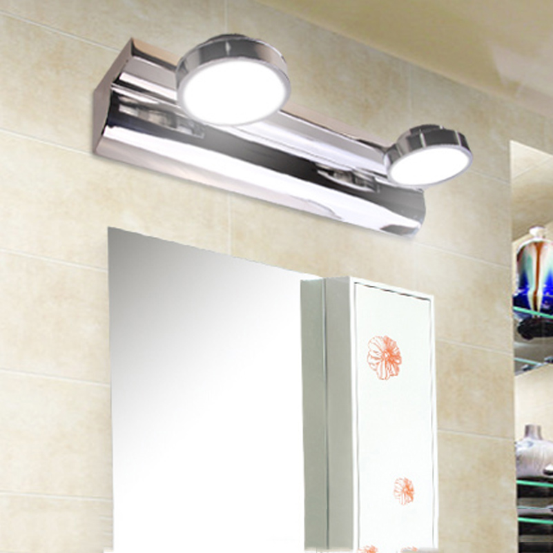 modern minimalist led stainless steel washing room bedroom bathroom mirror lights anti fog vanity mirror front wall lamps,6w