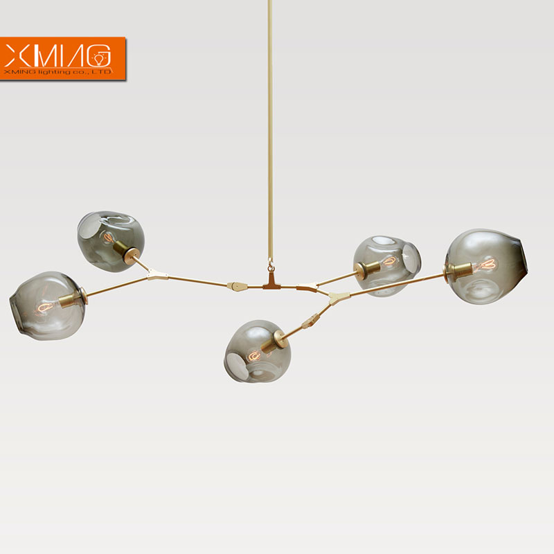 modern pendant lights fixture by lindsey adelman iron material glass ball lamp shades bar decorative light living dining room