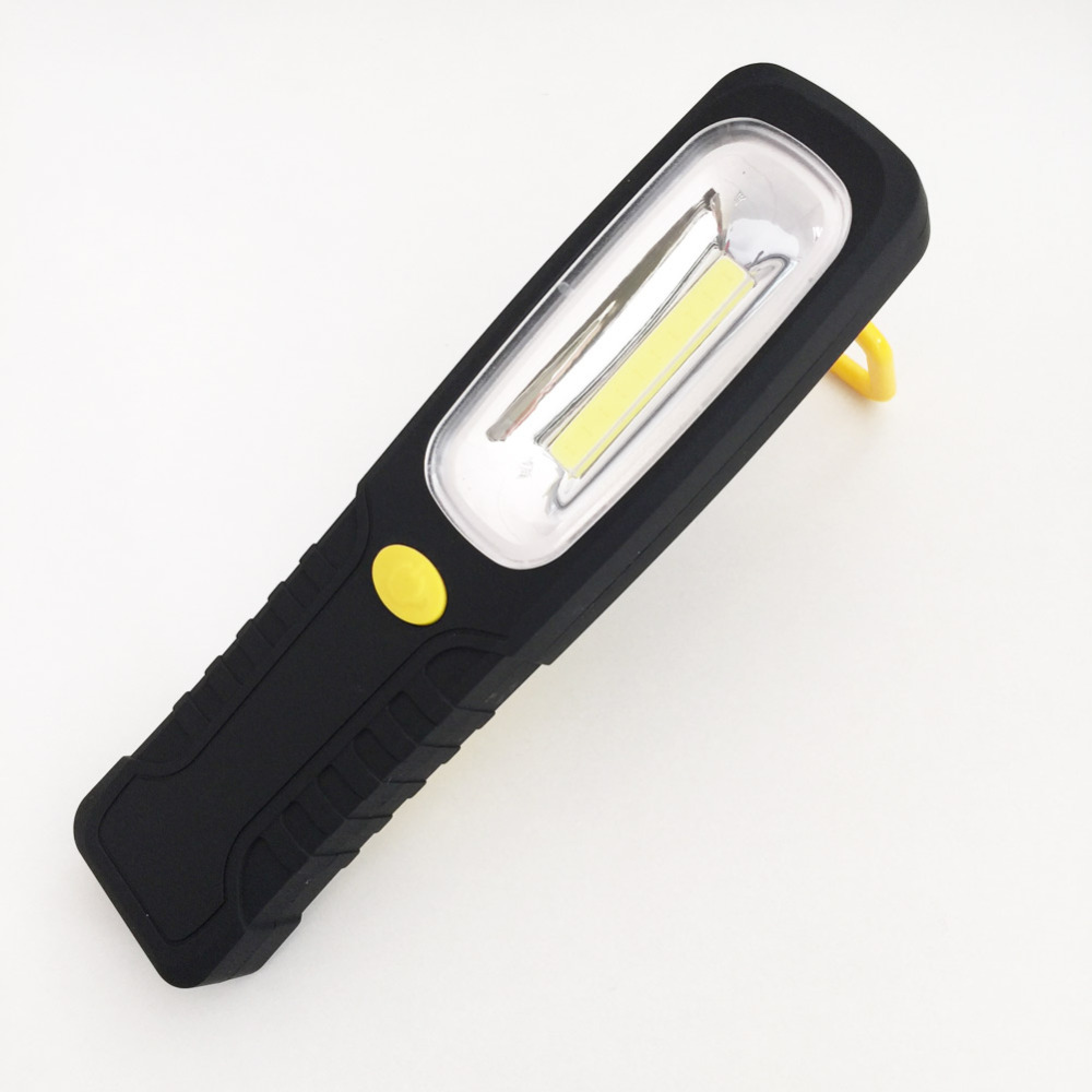 new super bright usb charging led flashlight torch work stand light magnetic+hook +mobile power for your phone outdoor