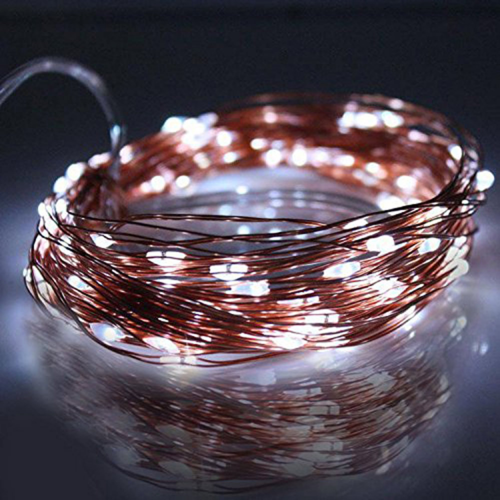 solar led string light 10 m 100leds waterproof copper wire fairy string for outdoor,gardens,homes,wedding,holiday decoration