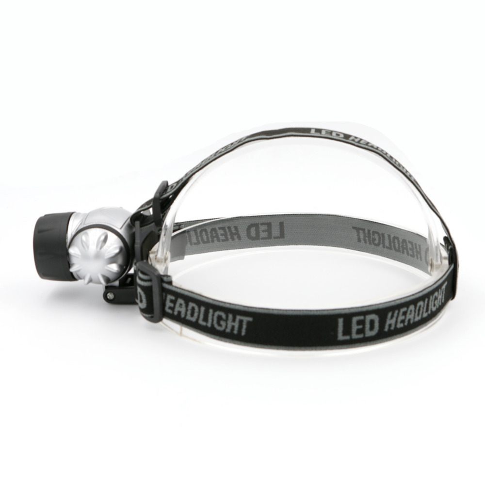 super bright 3 modes 1 / 3 / 7 leds headlight lamp professional lighting lanterna with headband power by 3*aaa battery