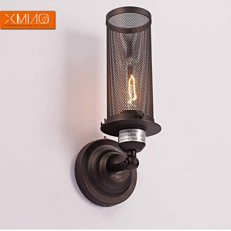 vintage wall lamp retro rustic wall sconces black lamp shade iron material the best light for indoor bedroom hallway bar style