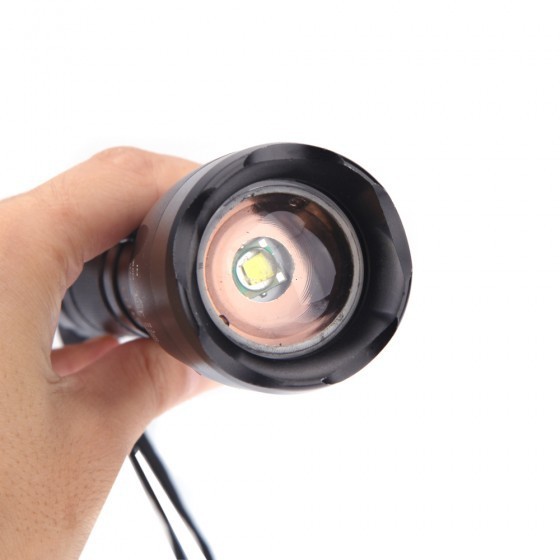 zoom flash light flashlight for hunting waterproof glare mini torch xm-l t6