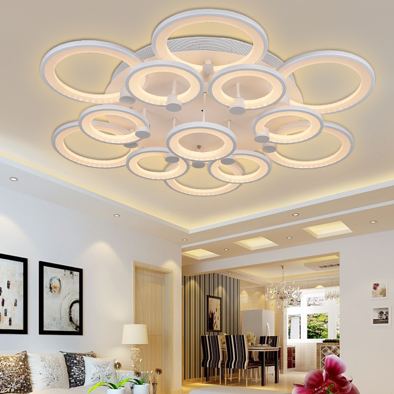 2016 thick acrylic modern led ceiling lights lamp for living room bedroom abajur home decoration ceiling lamp lamparas de techo